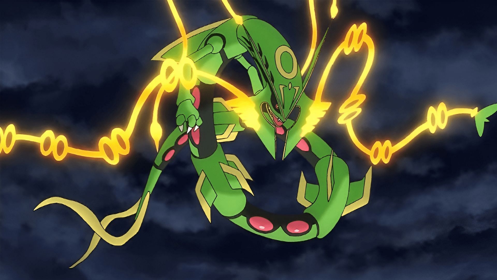 Mega Rayquaza in the anime (Image via TPC)